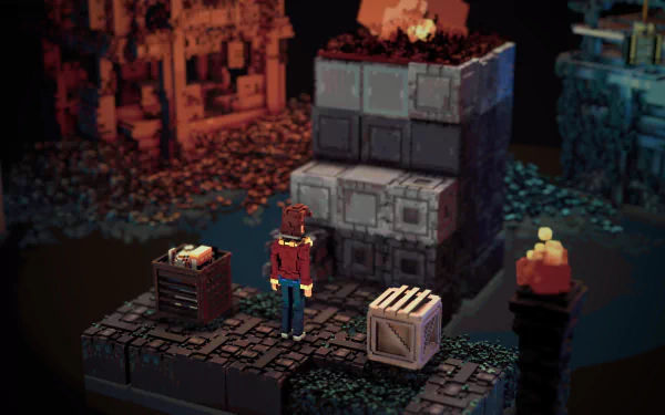 video game Bonfire Peaks HD Desktop Wallpaper | Background Image