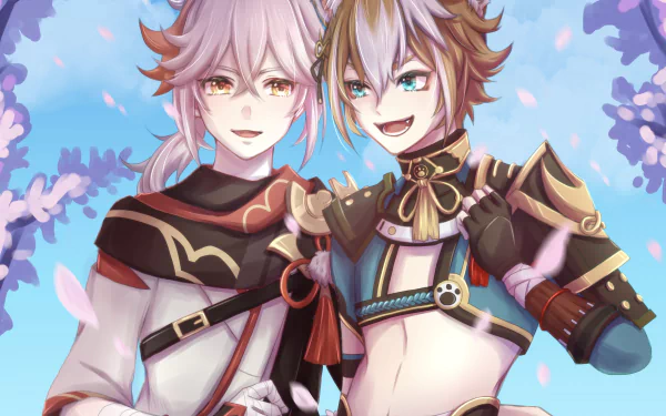 Kaedehara Kazuha (Genshin Impact) Gorou (Genshin Impact) video game Genshin Impact HD Desktop Wallpaper | Background Image