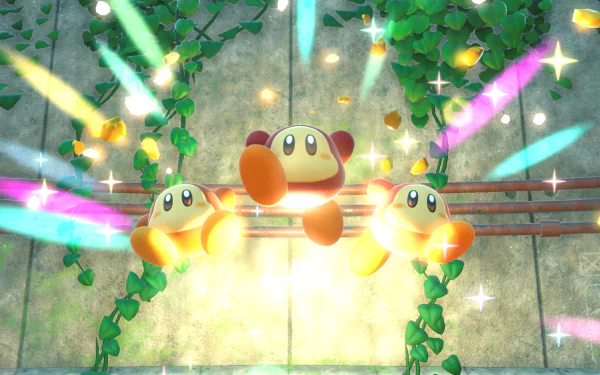 video game Kirby and The Forgotten Land HD Desktop Wallpaper | Background Image