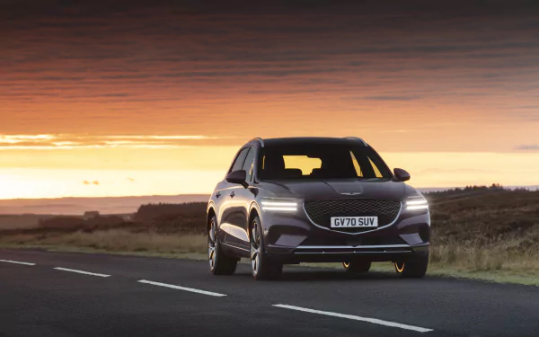 SUV Genesis GV70 2.2D AWD vehicle Genesis GV70 HD Desktop Wallpaper | Background Image