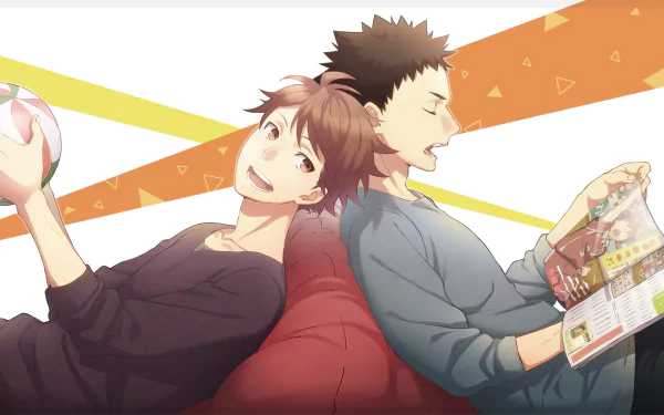 Tōru Oikawa Hajime Iwaizumi Anime Haikyū!! HD Desktop Wallpaper | Background Image