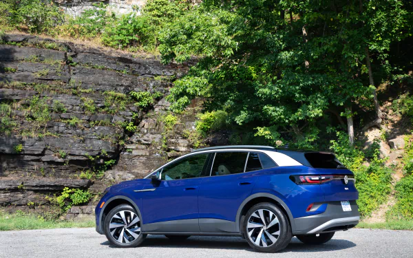 electric car compact car Volkswagen ID.4 AWD Pro S vehicle Volkswagen ID.4 HD Desktop Wallpaper | Background Image