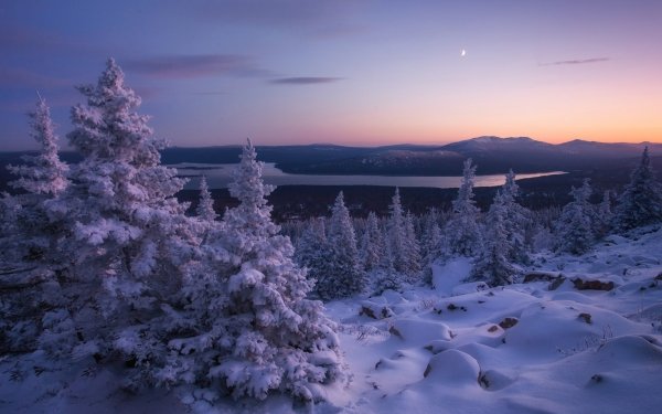 Nature Winter Russia Landscape HD Wallpaper | Background Image