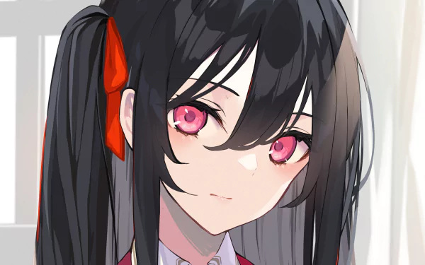 pink eyes face Anime girl anime girl HD Desktop Wallpaper | Background Image