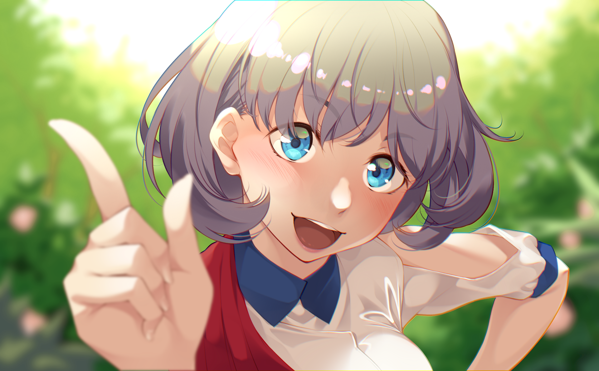 Download Blue Eyes Keke Tang Anime Love Live! Superstar!! HD Wallpaper