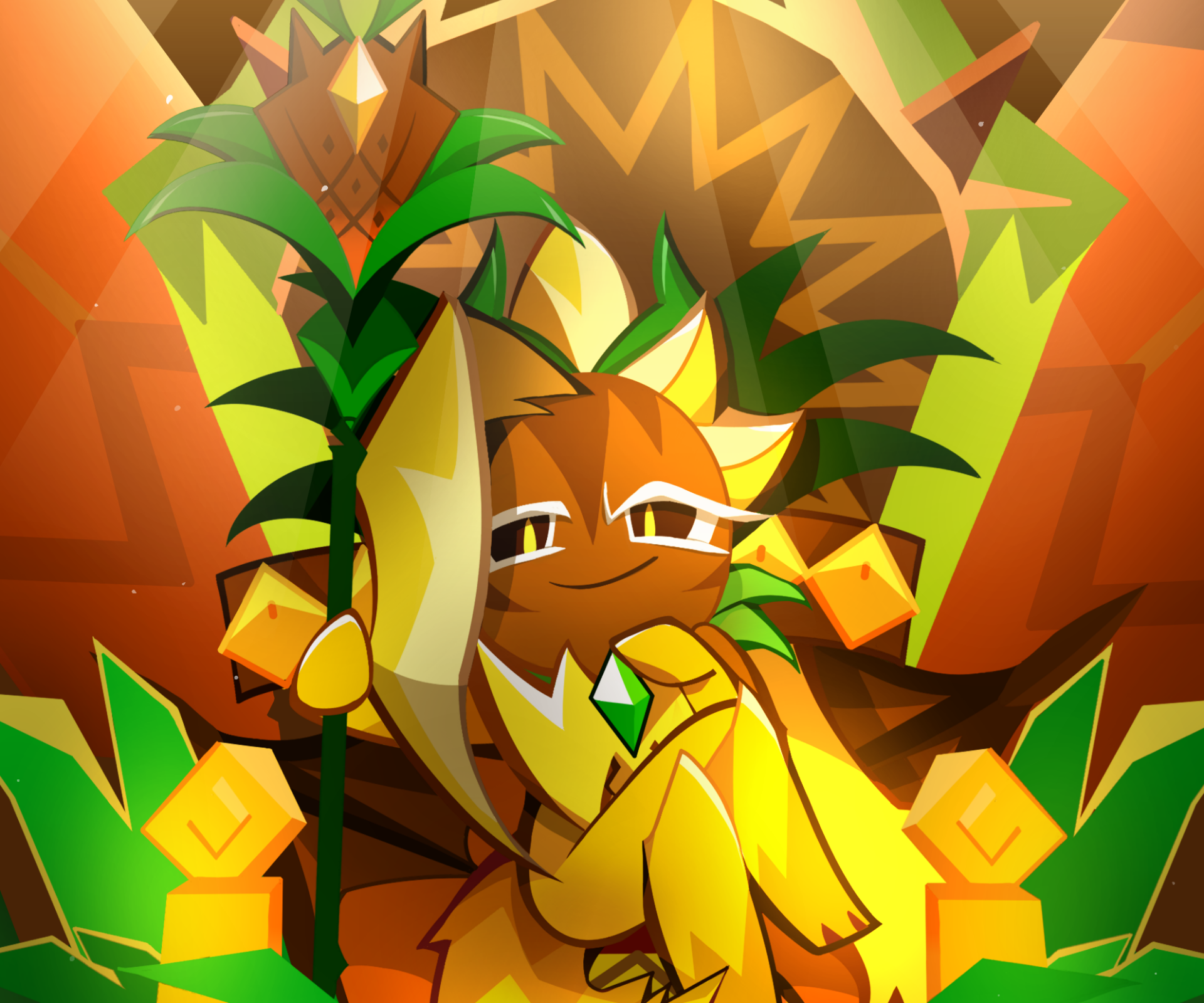 Download Ananas Dragon Cookie (Cookie Run) Video Game Cookie Run: OvenBreak HD Wallpaper