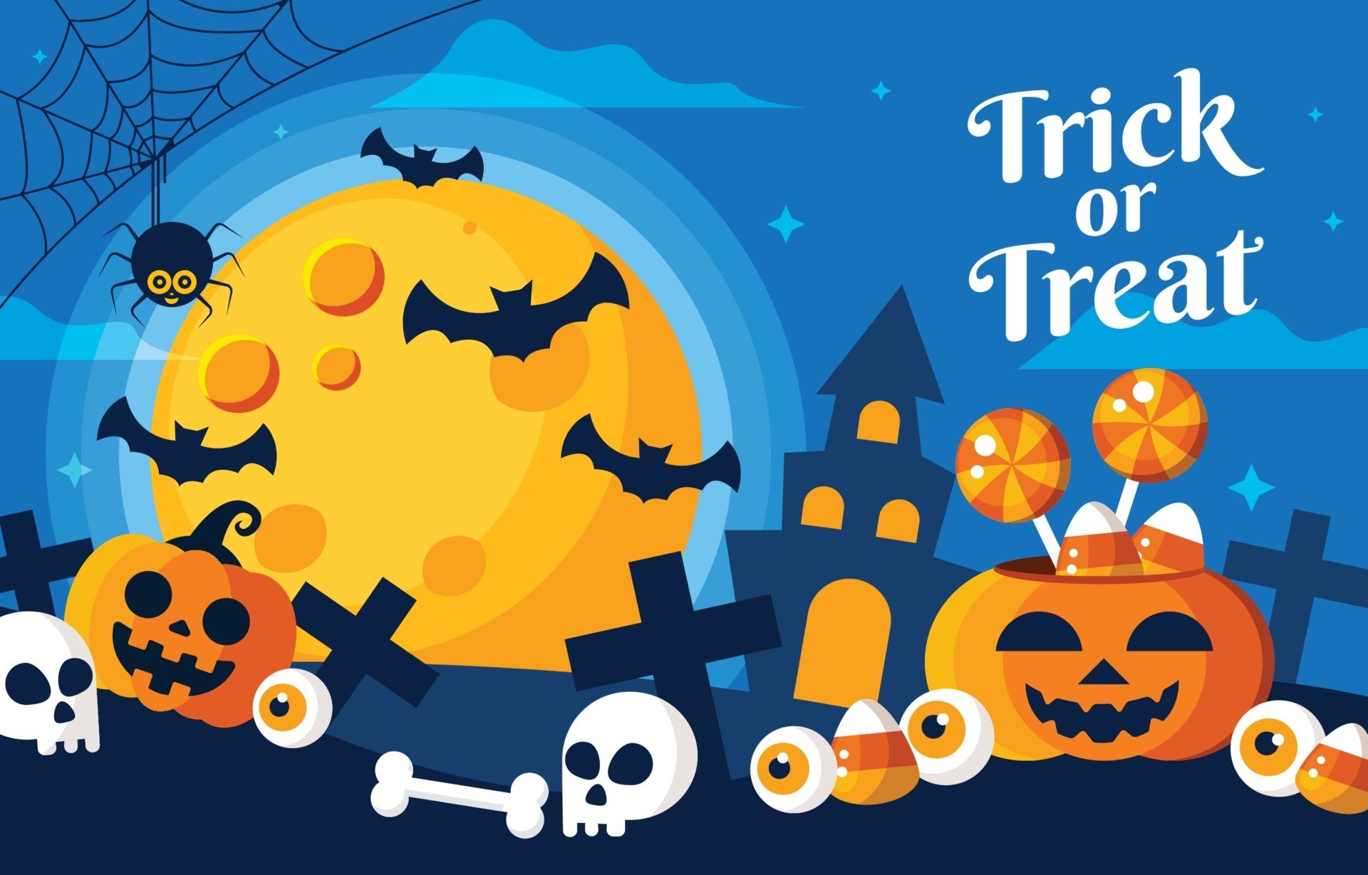 Download Trick Or Treat Jack-o'-lantern Holiday Halloween HD Wallpaper