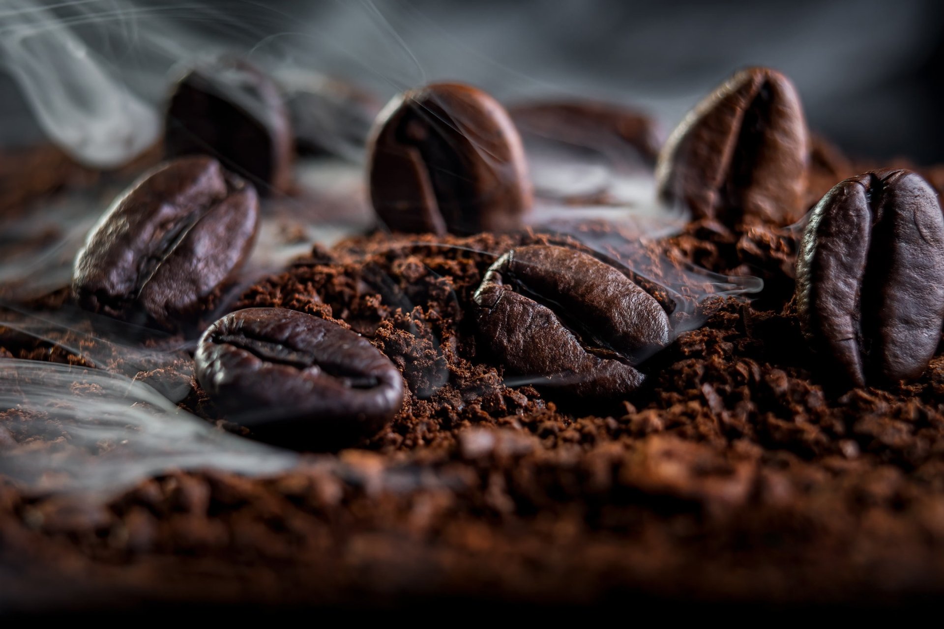 Download Coffee Beans Macro Food Coffee  HD Wallpaper