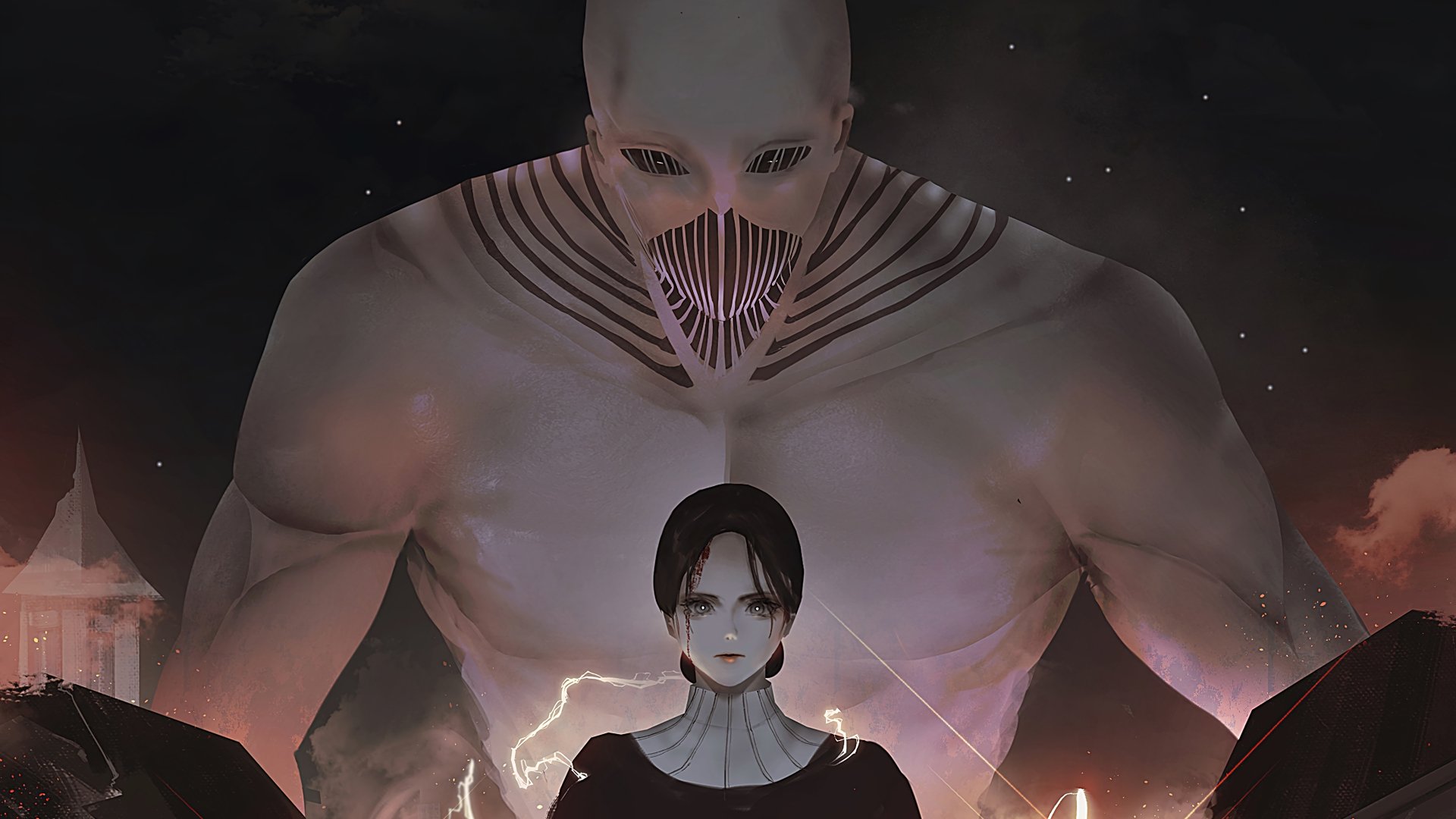 Download Lara Tybur War Hammer Titan Anime Attack On Titan 4k Ultra HD Wallpaper