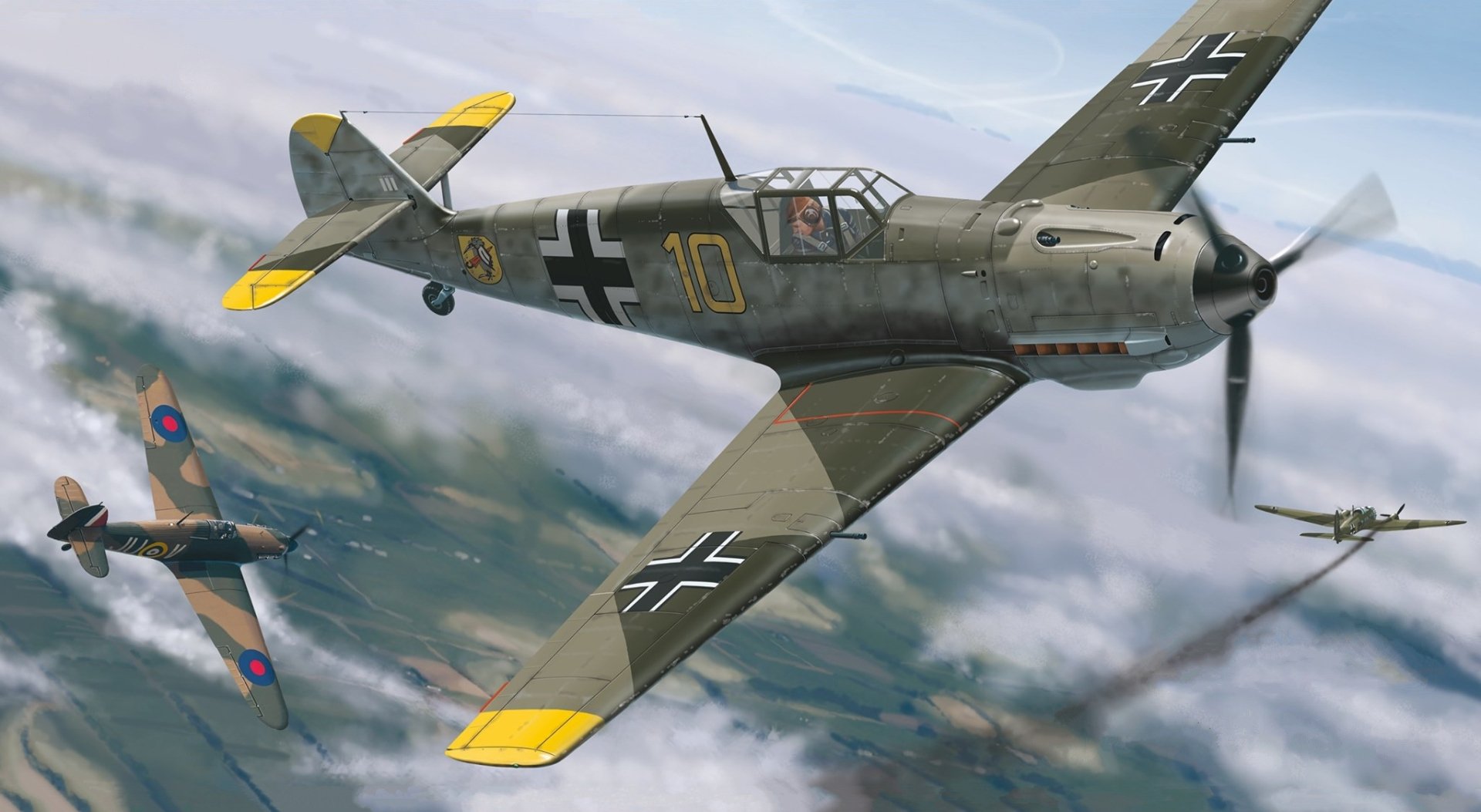 Download Luftwaffe Military Messerschmitt Bf 109 HD Wallpaper