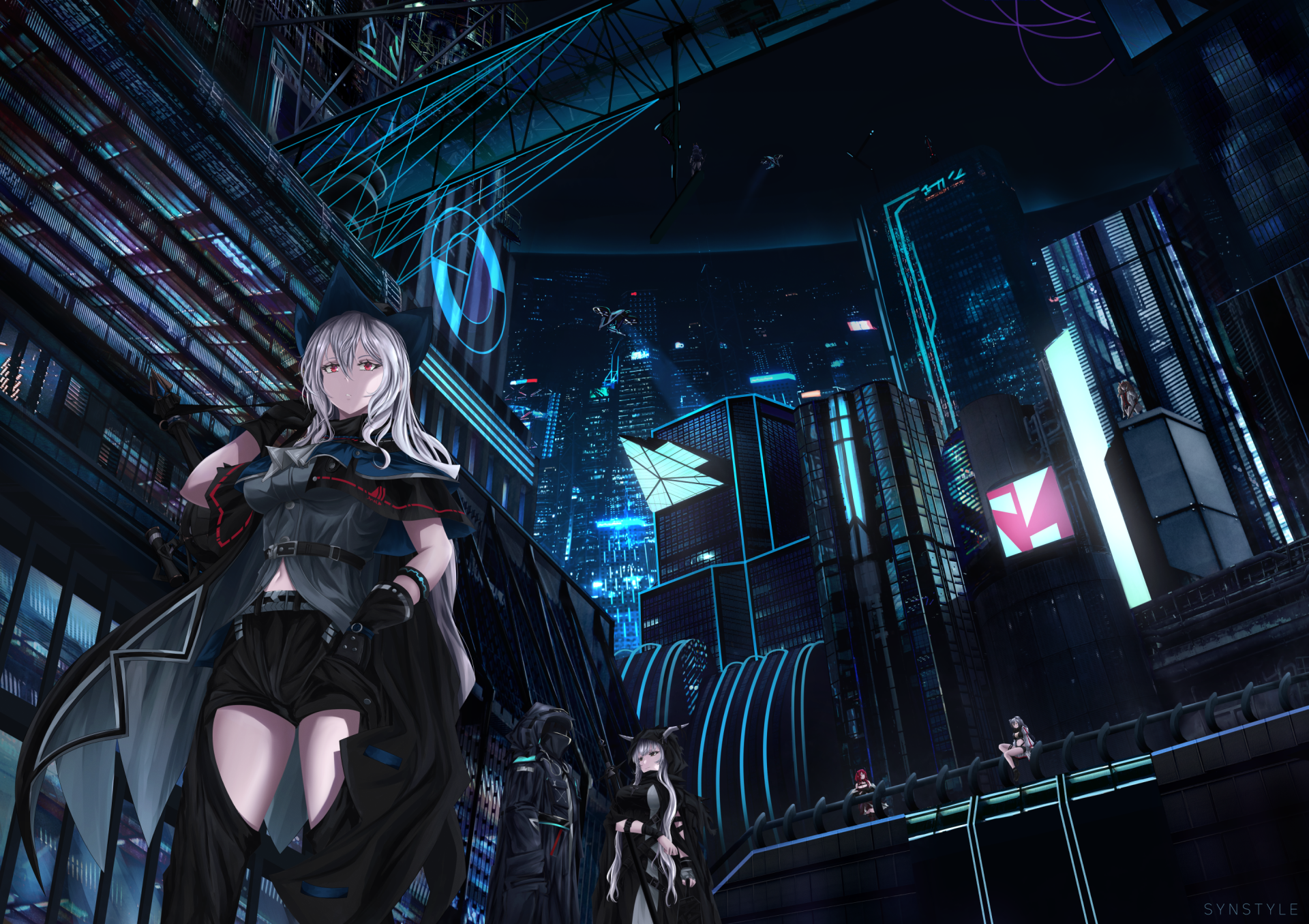 Download Skadi (Arknights) Shining (Arknights) Schwarz (Arknights) Doctor (Arknights) Video Game Arknights HD Wallpaper