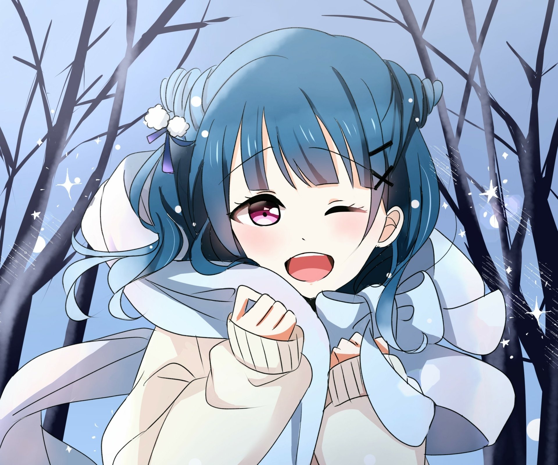 Download Wink Yoshiko Tsushima Anime Love Live! Sunshine!! HD Wallpaper