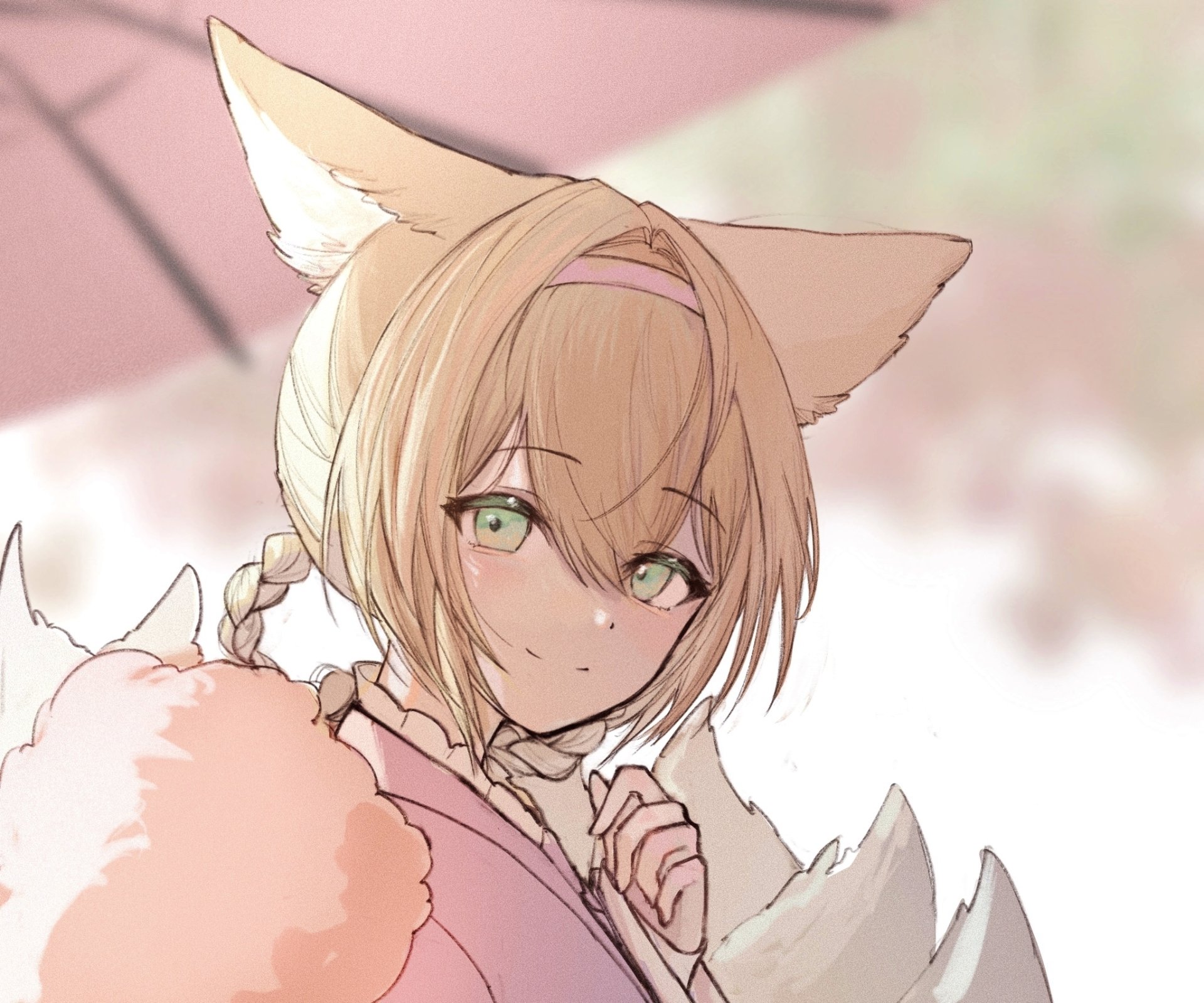 Download Animal Ears Suzuran (Arknights) Video Game Arknights HD Wallpaper