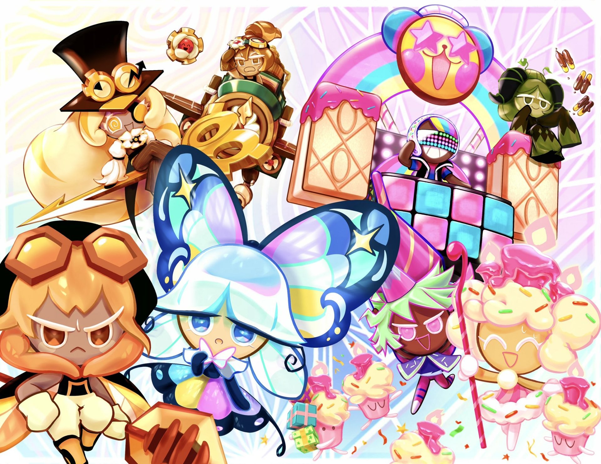 Download Timekeeper Cookie (Cookie Run) Sugar Glass Cookie (Cookie Run) Matcha Cookie (Cookie Run) Firecracker Cookie (Cookie Run) DJ Cookie (Cookie Run) Cupcake Buddies (Cookie Run) Croissant Cookie (Cookie Run) Cosmos Gear (Cookie Run) Birthday Cake Cookie (Cookie Run) Amber Sugar Cookie (Cookie Run) Video Game Cookie Run: OvenBreak HD Wallpaper