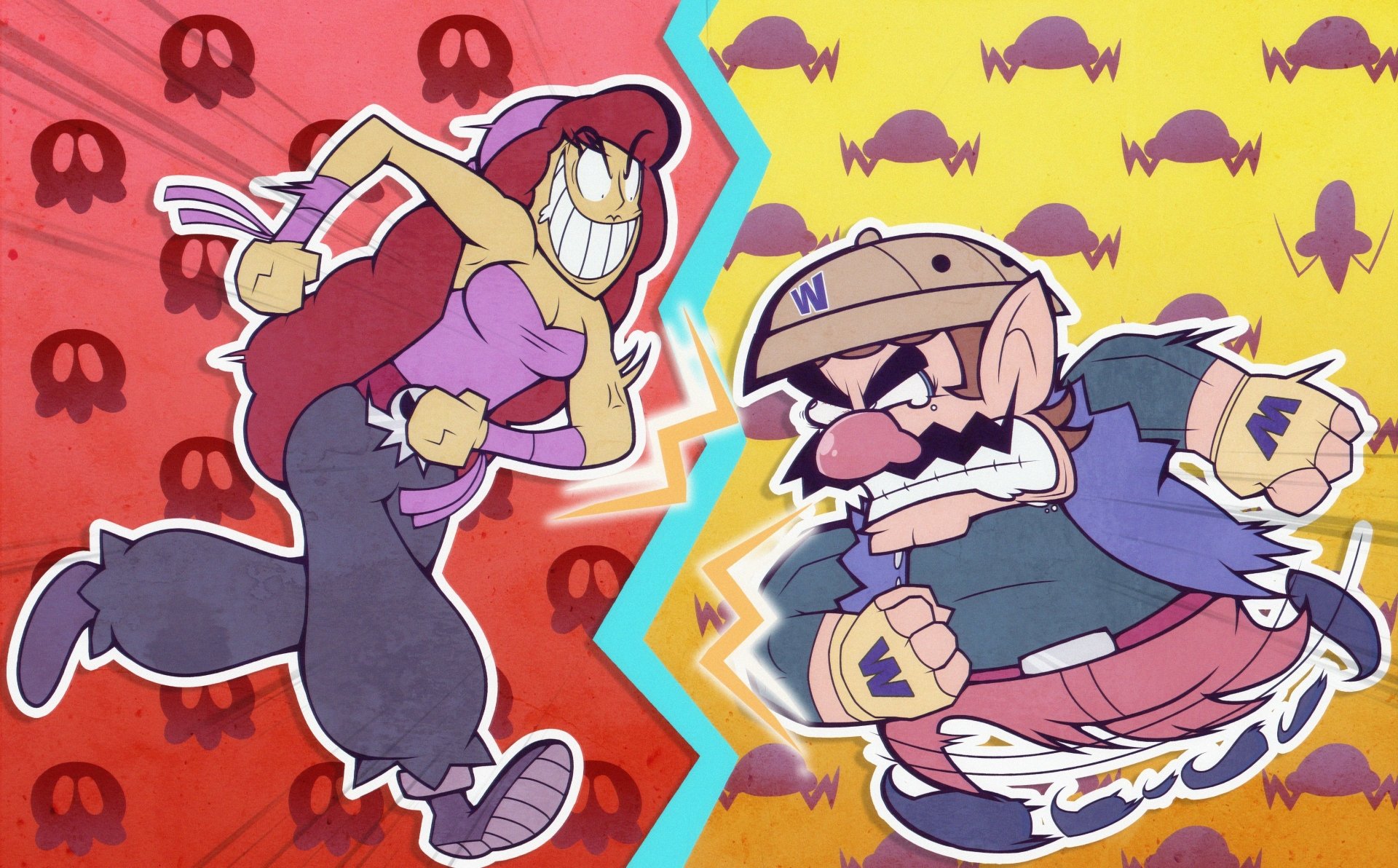 Download Wario Captain Syrup Video Game WarioWare Gold 4k Ultra HD Wallpaper