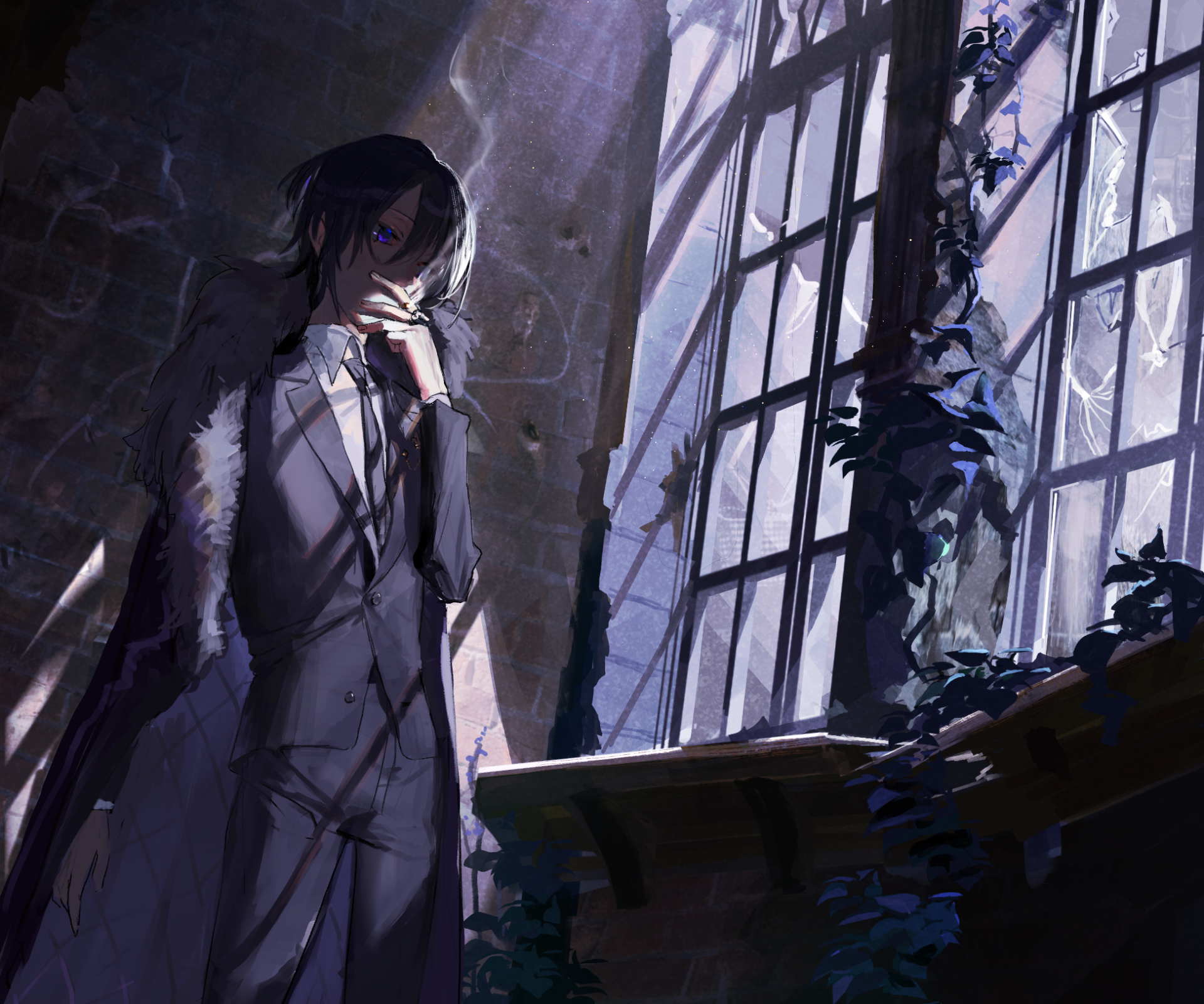 Smoky Twilight: Suited Anime Boy — HD Wallpaper | 1950x1625