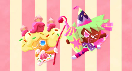 Firecracker Cookie (Cookie Run) Birthday Cake Cookie (Cookie Run) video game Cookie Run: OvenBreak HD Desktop Wallpaper | Background Image