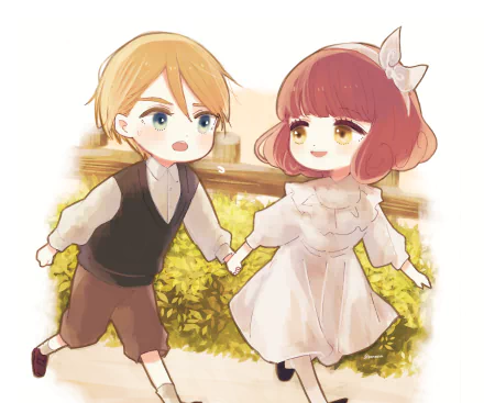 Ricky (Shadows House) Lou (Shadows House) Anime Shadows House HD Desktop Wallpaper | Background Image