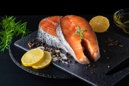 salmon food fish HD Desktop Wallpaper | Background Image