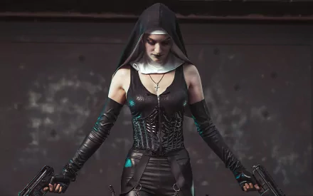 nun fantasy woman warrior HD Desktop Wallpaper | Background Image