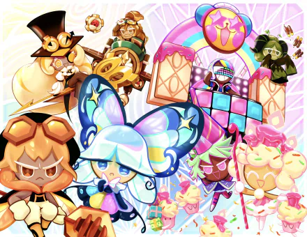 Timekeeper Cookie (Cookie Run) Sugar Glass Cookie (Cookie Run) Matcha Cookie (Cookie Run) Firecracker Cookie (Cookie Run) DJ Cookie (Cookie Run) Cupcake Buddies (Cookie Run) Croissant Cookie (Cookie Run) Cosmos Gear (Cookie Run) Birthday Cake Cookie (Cookie Run) Amber Sugar Cookie (Cookie Run) video game Cookie Run: OvenBreak HD Desktop Wallpaper | Background Image