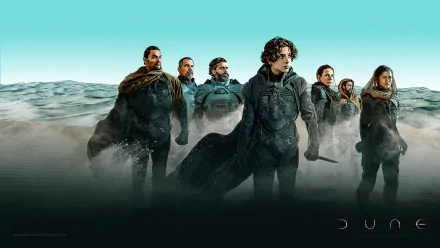 Javier Bardem Jason Momoa Zendaya Rebecca Ferguson Josh Brolin Oscar Isaac Timothée Chalamet movie Dune (2021) HD Desktop Wallpaper | Background Image