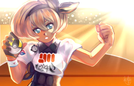 Bea (Pokémon) Pokémon Sword & Shield Anime Pokemon HD Desktop Wallpaper | Background Image