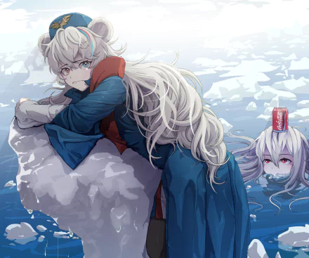 uniform Skadi (Arknights) Rosa (Arknights) video game Arknights HD Desktop Wallpaper | Background Image