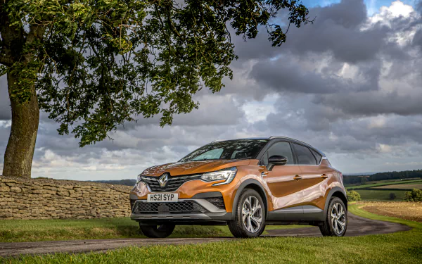 SUV Renault Captur E-TECH Hybrid R.S. Line vehicle Renault Captur HD Desktop Wallpaper | Background Image