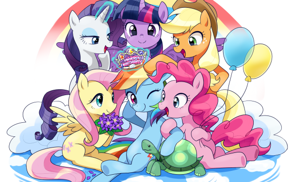 TV Show My Little Pony: Friendship is Magic My Little Pony Twilight Sparkle Rainbow Dash Fluttershy Rarity Pinkie Pie Applejack HD Wallpaper | Background Image