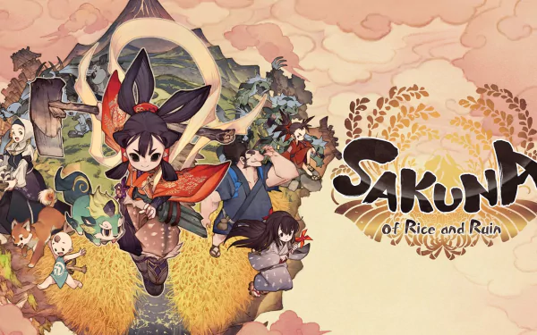 video game Sakuna: Of Rice And Ruin HD Desktop Wallpaper | Background Image