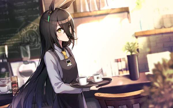 Manhattan Café long hair Anime Uma Musume: Pretty Derby HD Desktop Wallpaper | Background Image