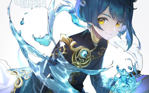 Xingqiu (Genshin Impact) video game Genshin Impact HD Desktop Wallpaper | Background Image