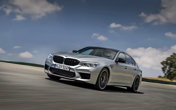 sedan vehicle BMW M5 Competition HD Desktop Wallpaper | Background Image