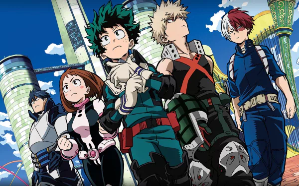Anime My Hero Academia: Two Heroes HD Desktop Wallpaper | Background Image