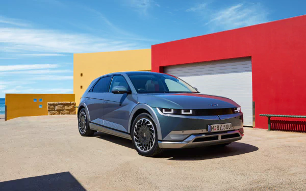 SUV vehicle Hyundai IONIQ 5 HD Desktop Wallpaper | Background Image