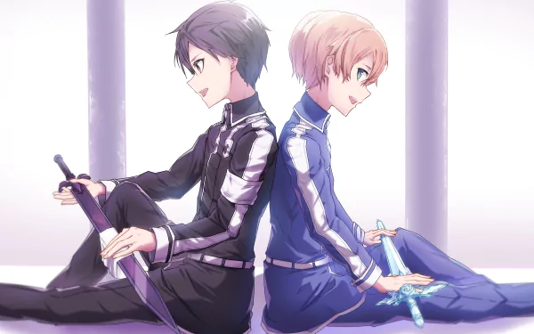 Kirito (Sword Art Online) Eugeo (Sword Art Online) Anime Sword Art Online HD Desktop Wallpaper | Background Image