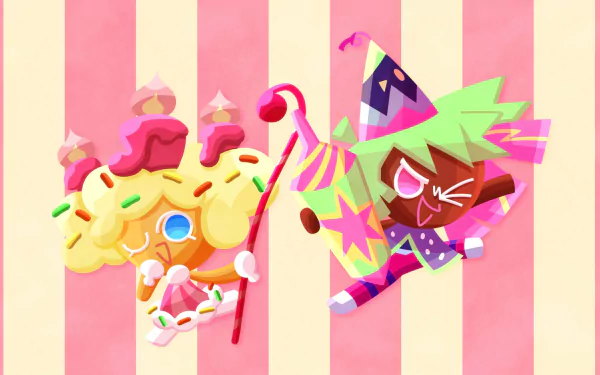 Firecracker Cookie (Cookie Run) Birthday Cake Cookie (Cookie Run) video game Cookie Run: OvenBreak HD Desktop Wallpaper | Background Image