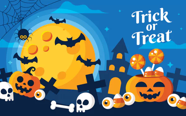 trick or treat jack-o'-lantern holiday halloween HD Desktop Wallpaper | Background Image
