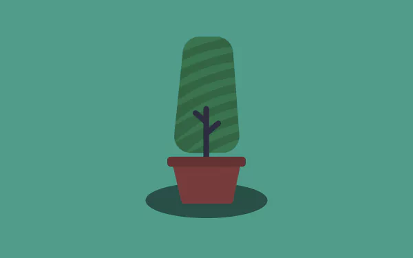  Minimalistic Pot Plant (Landscape)