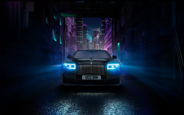 vehicle Rolls-Royce Black Badge Ghost HD Desktop Wallpaper | Background Image