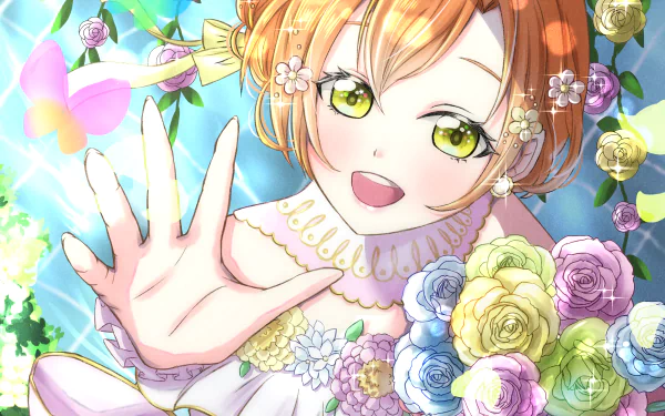 Rin Hoshizora Anime Love Live! HD Desktop Wallpaper | Background Image