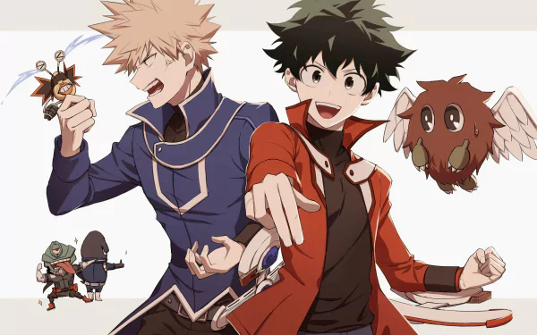 Kuriboh (Yu-Gi-Oh!) Yu-Gi-Oh! GX Katsuki Bakugou Izuku Midoriya Anime My Hero Academia HD Desktop Wallpaper | Background Image