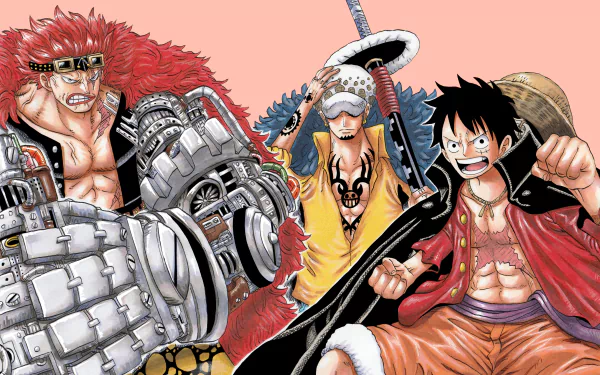 One Piece: Two Years Later Trafalgar Law Monkey D. Luffy Eustass Kid Anime One Piece HD Desktop Wallpaper | Background Image