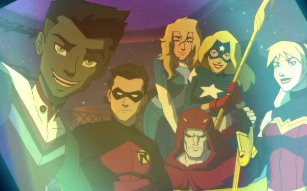Courtney Whitmore Windfall (DC Comics) Stargirl (DC Comics) Cassandra Sandsmark Wonder Girl Robin (DC Comics) Tim Drake Garfield Logan Beast Boy TV Show Young Justice HD Desktop Wallpaper | Background Image