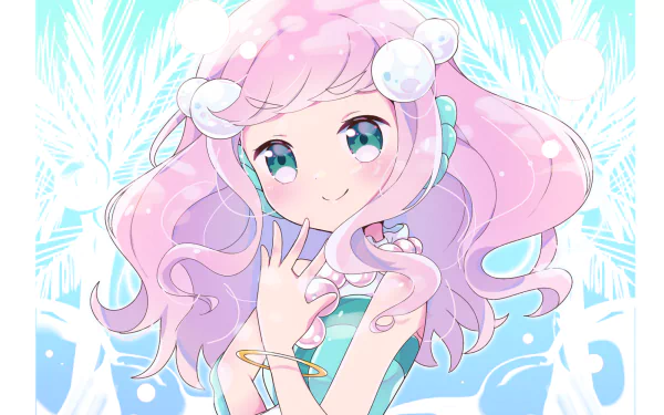 pink hair Laura (Pretty Cure) Anime Tropical-Rouge! Pretty Cure HD Desktop Wallpaper | Background Image