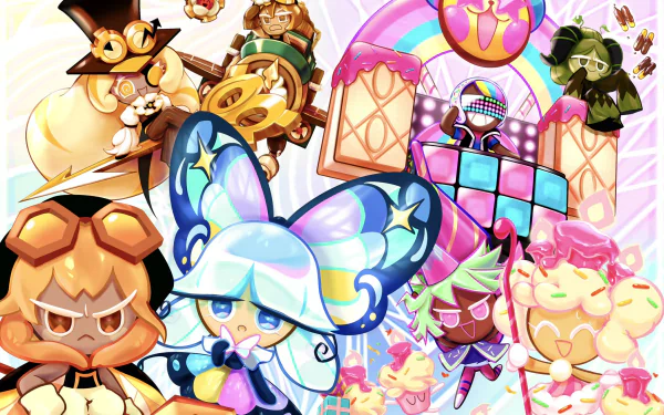 Timekeeper Cookie (Cookie Run) Sugar Glass Cookie (Cookie Run) Matcha Cookie (Cookie Run) Firecracker Cookie (Cookie Run) DJ Cookie (Cookie Run) Cupcake Buddies (Cookie Run) Croissant Cookie (Cookie Run) Cosmos Gear (Cookie Run) Birthday Cake Cookie (Cookie Run) Amber Sugar Cookie (Cookie Run) video game Cookie Run: OvenBreak HD Desktop Wallpaper | Background Image