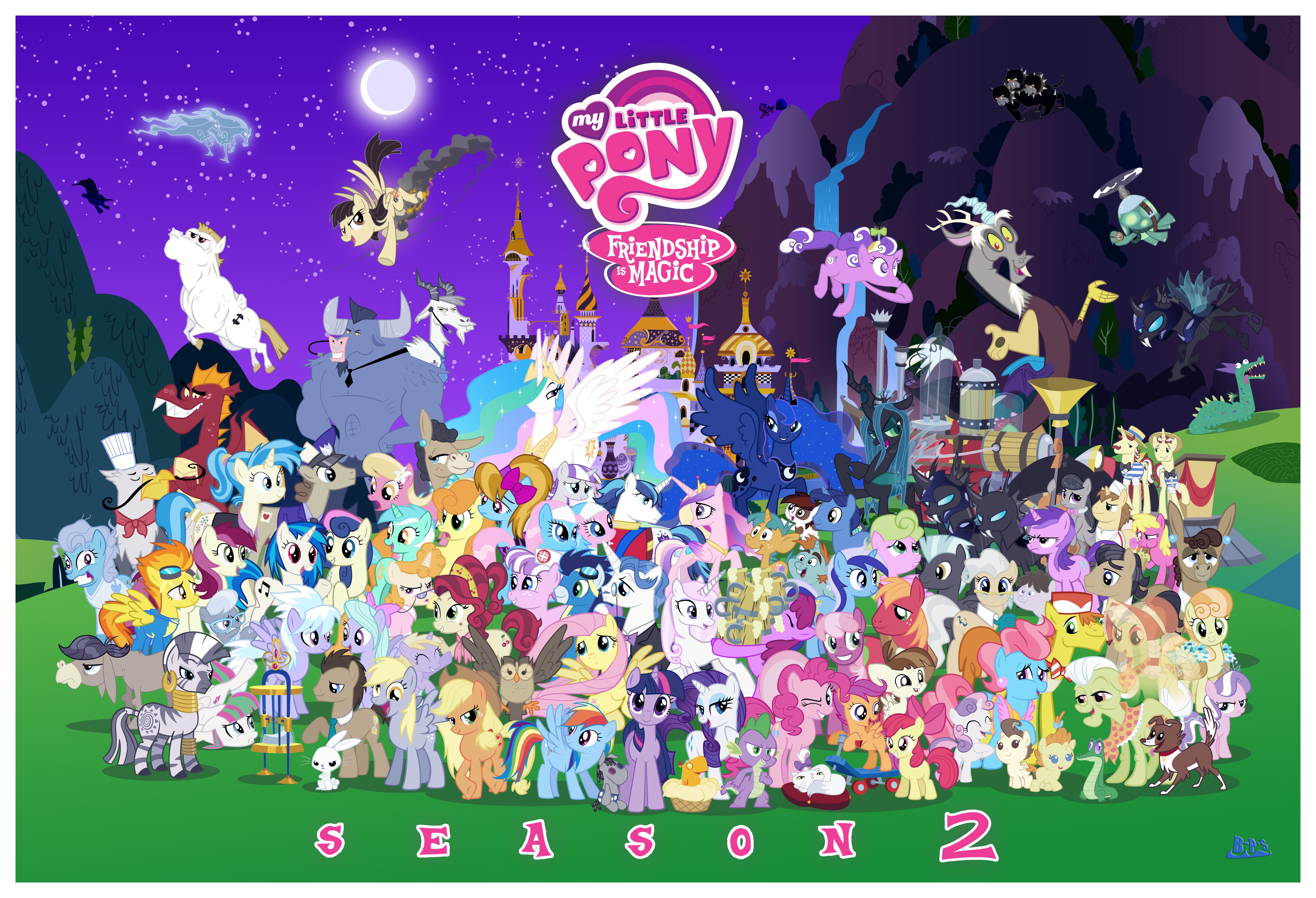 TV Show My Little Pony: Friendship is Magic 4k Ultra HD Wallpaper by Blue-Paint-Sea