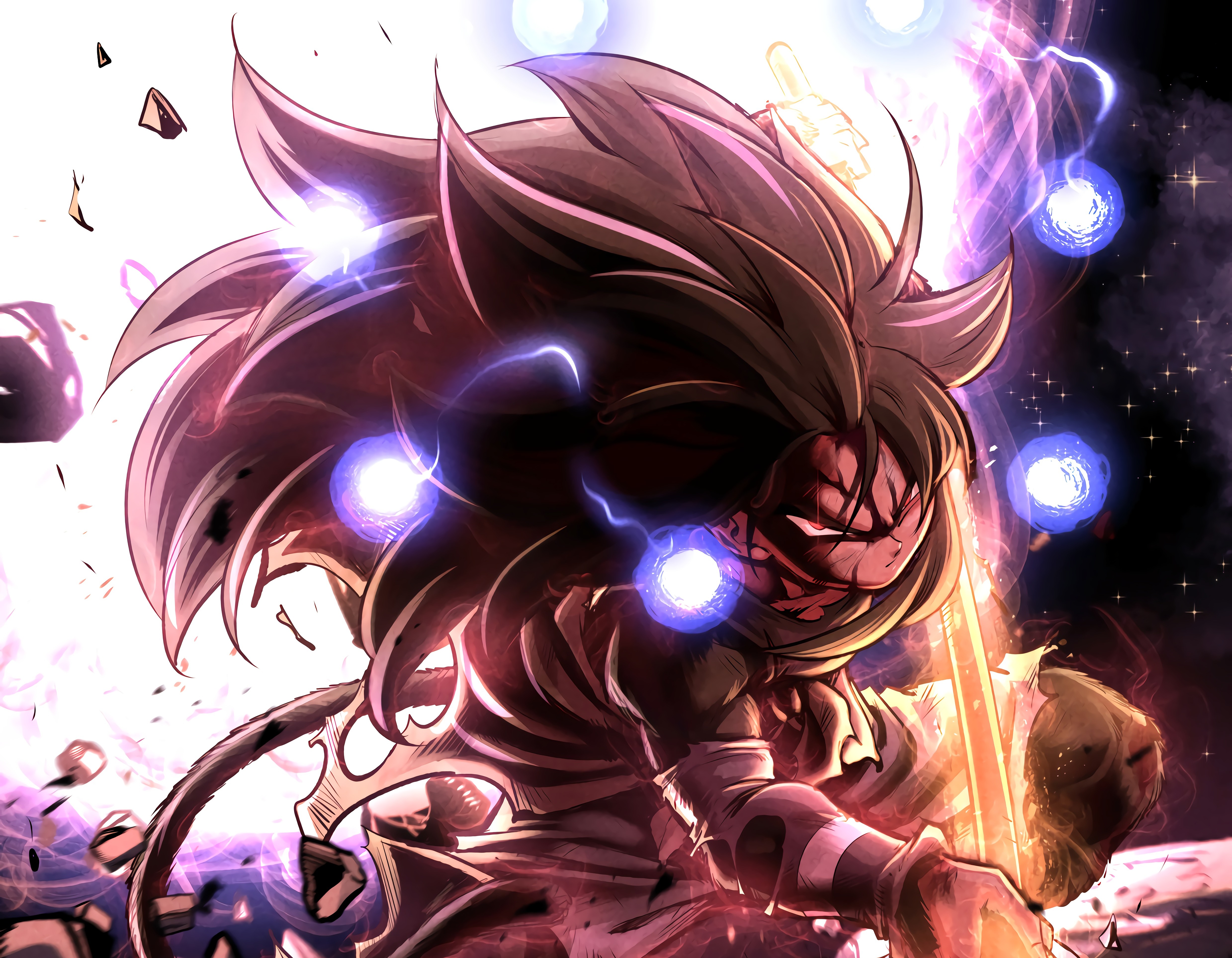 Gogeta ssj4 edit Wallpaper  Dragon ball art goku, Anime dragon