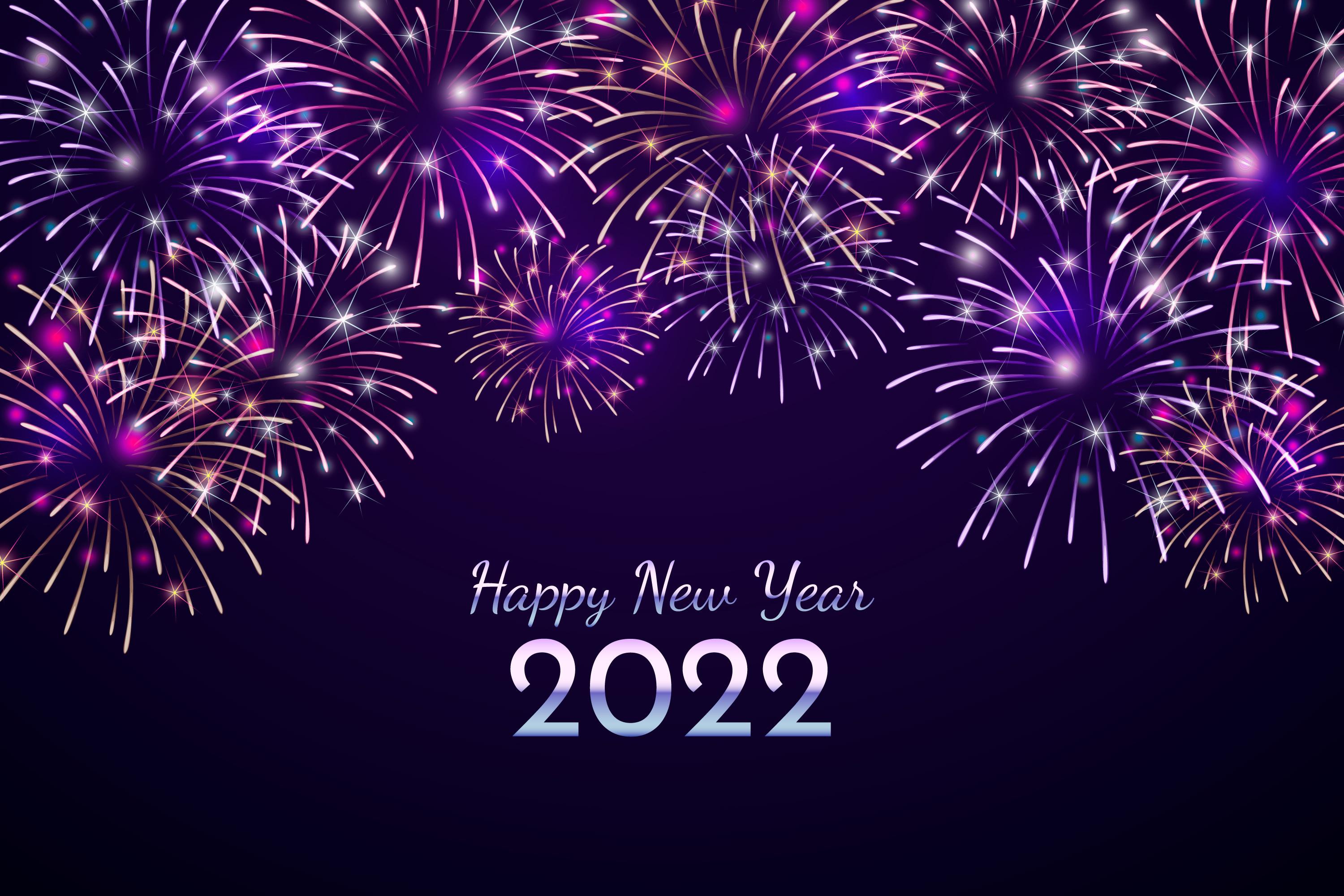 Holiday New Year 2022 HD Wallpaper